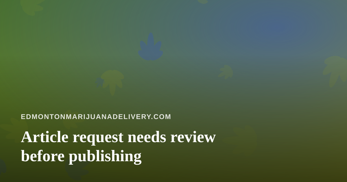 Article request needs review before publishing